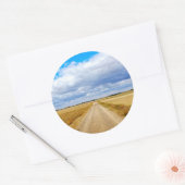 Carretera Boadilla del Camino - Itero de la Vega Runder Aufkleber (Umschlag)