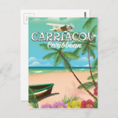 Carriacou Reiseplakat Postkarte (Vorne/Hinten)
