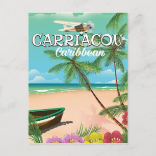 Carriacou Reiseplakat Postkarte
