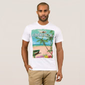 Carriacou Reiseplakat T-Shirt (Vorne ganz)