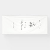 Carriage Baby Shower Welcome  Banner (Horizontal)