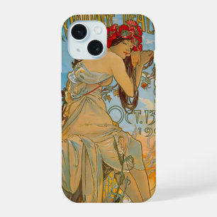 Carriage Dealers by Alphonse Mucha (1902) iPhone 15 Hülle