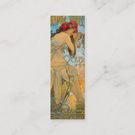 Carriage Dealers by Alphonse Mucha (1902) Lesezeic Mini Visitenkarte