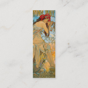 Carriage Dealers by Alphonse Mucha (1902) Lesezeic Mini Visitenkarte