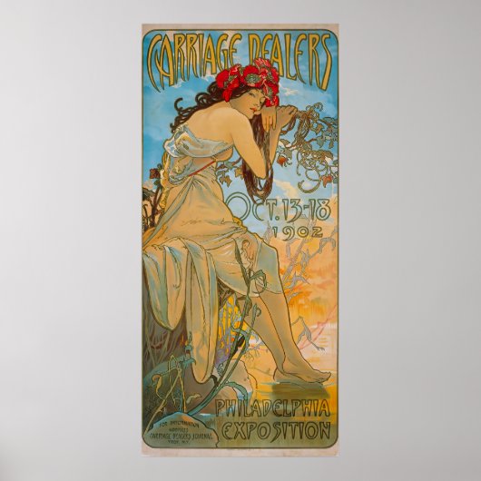 Carriage Dealers by Alphonse Mucha (1902) Poster (Vorne)