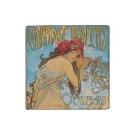 Carriage Dealers by Alphonse Mucha (1902) Steinmagnet