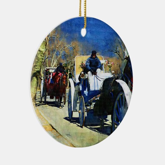 Carriage Ride Central Park Keramikornament (Rechts)
