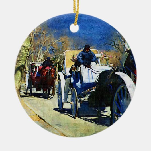 Carriage Ride Central Park Keramikornament (Vorne)