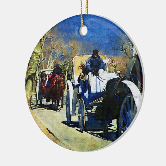 Carriage Ride Central Park Keramikornament (Links)