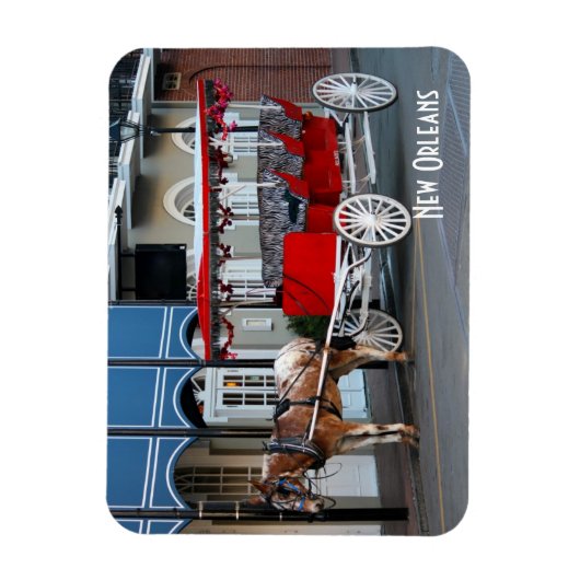 Carriage Ride New Orleans Magnet (Vertikal)