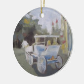 Carriage Ride Sightseeing Keramikornament (Links)