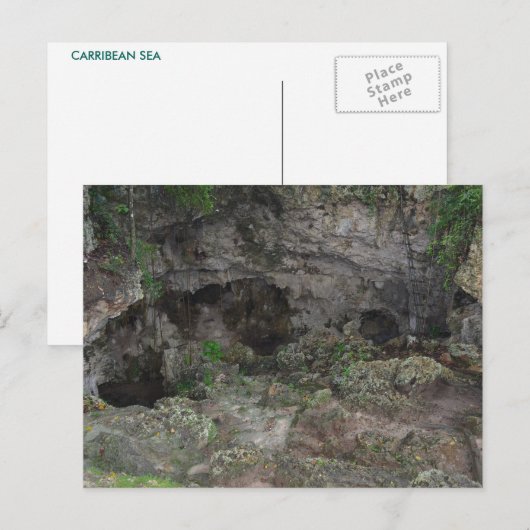 CARRIBEAN CAVE POSTCARD #1 POSTKARTE (Vorne/Hinten)