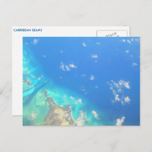 CARRIBEAN SEE #3 POSTCARD POSTKARTE (Vorne/Hinten)