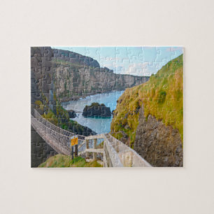 Carrick-A-Rede Seilbrücke Irland Puzzle