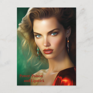 Carrie, 80er Femme Fatale Feiertagspostkarte