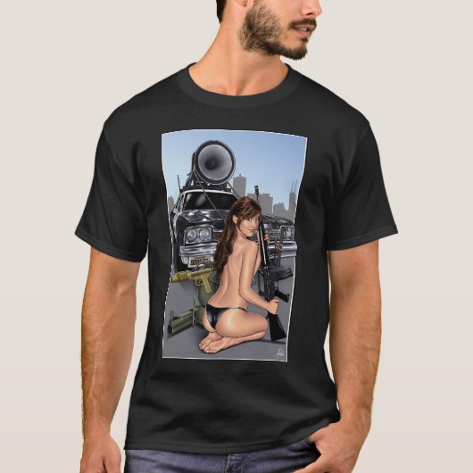 Carrie Fisher Blues T-Shirt (Vorderseite)