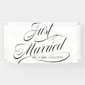 Carried Away Just Married Car Banner (Horizontal)