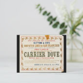 Carrier Dove Clipper Segeln Postkarte (Stehend Vorderseite)