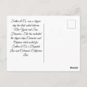 Carrier Dove Clipper Segeln Postkarte (Rückseite)