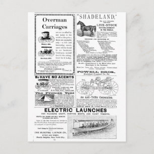 Carrier und weitere Anzeigen Postkarte