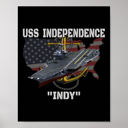 Carrier Uss Independence Cv-62 Cva-62 Veterans Day Poster (Vorne)