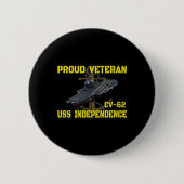 Carrier Uss Independence Cv-62 Veterans Day Vetera Button (Vorderseite)