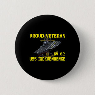 Carrier Uss Independence Cv-62 Veterans Day Vetera Button