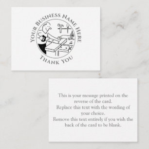 Carrier Vielen Dank Note Card Mitteilungskarte