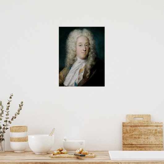 Carriera - Ein Gentleman in einem Gold Gemustert C Poster (Küche)