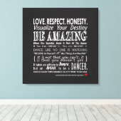 Carrie's Inspiration Dance Quotes 12x12 Leinwand (Insitu (Holzboden))