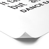 Carrie's Inspiration Dance Quotes Poster - Weiß (Ecke)