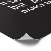Carrie's Wall of Inspirational Dance Quotes - Schw Poster (Ecke)
