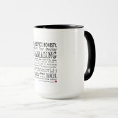 Carries Wand des Inspirational Tanzes zitiert Tasse (VorderseiteRechts)