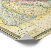 Carrigain Map von New Hampshire Poster (Ecke)