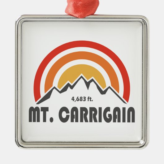Carrigain New Hampshire Ornament Aus Metall (Vorne)