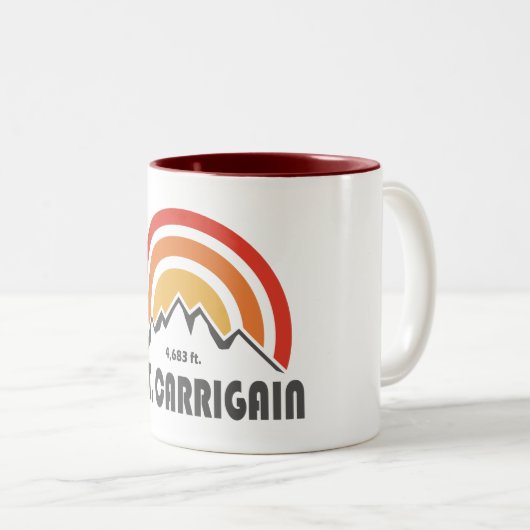 Carrigain New Hampshire Zweifarbige Tasse (VorderseiteRechts)