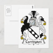 Carrington-Familienwappen Postkarte (Vorne/Hinten)