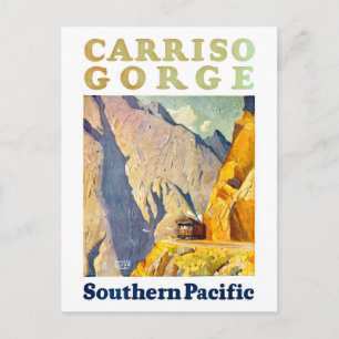 Carriso Gorge USA Vintage Reiseposter Restauriert Postkarte