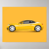 Carro Amarelo Poster (Vorne)