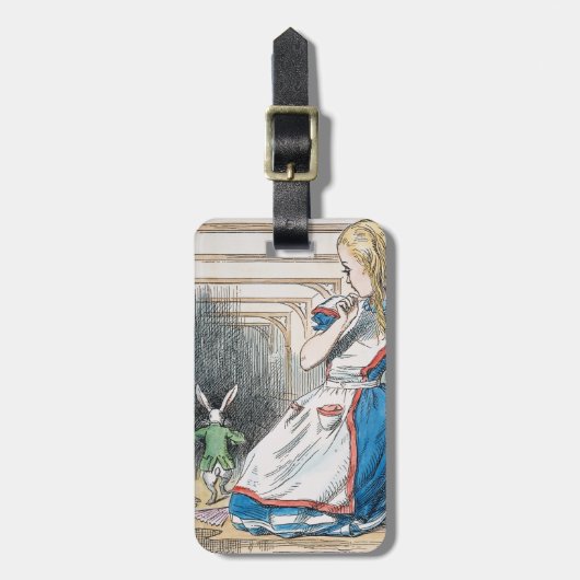 Carroll: Alice, 1865 Gepäckanhänger (Vorderseite vertikal)