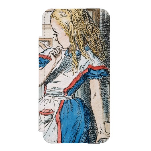 Carroll: Alice, 1865 Incipio iPhone Geldbeutel-Hülle (Folio Vorderseite)