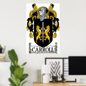 Carroll Coat of Arms Canvas Print Poster (Heimbüro)