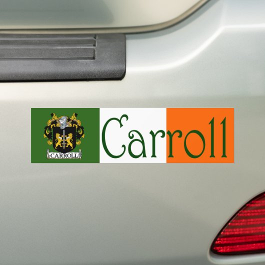 Carroll Coat of Arms Flag Autoaufkleber (Auf Auto)