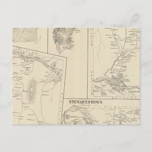 Carroll, Coos Co Postkarte (Vorderseite)