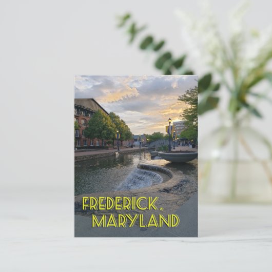 Carroll Creek Frederick Maryland #1 Postkarte (Stehend Vorderseite)