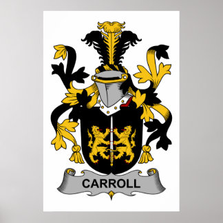 Carroll Familienwappen Poster
