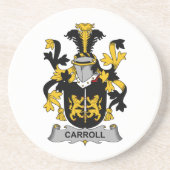 Carroll-Familienwappen Untersetzer (Vorne)