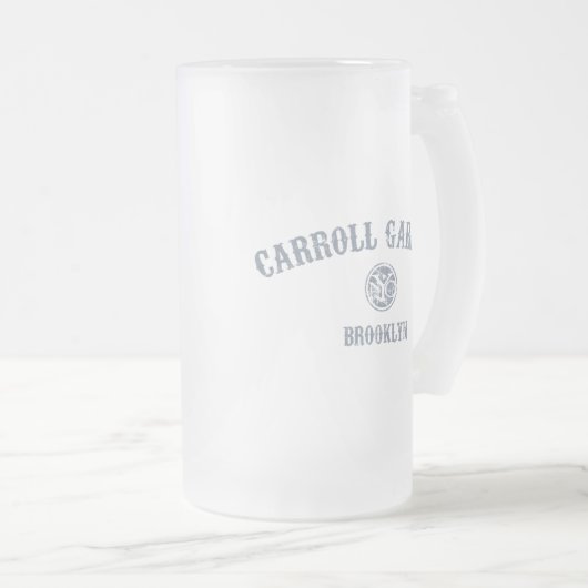 Carroll-Gärten Mattglas Bierglas (VorderseiteRechts)