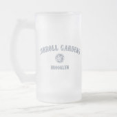 Carroll-Gärten Mattglas Bierglas (Links)