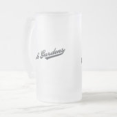 Carroll-Gärten Mattglas Bierglas (Vorderseite Links)